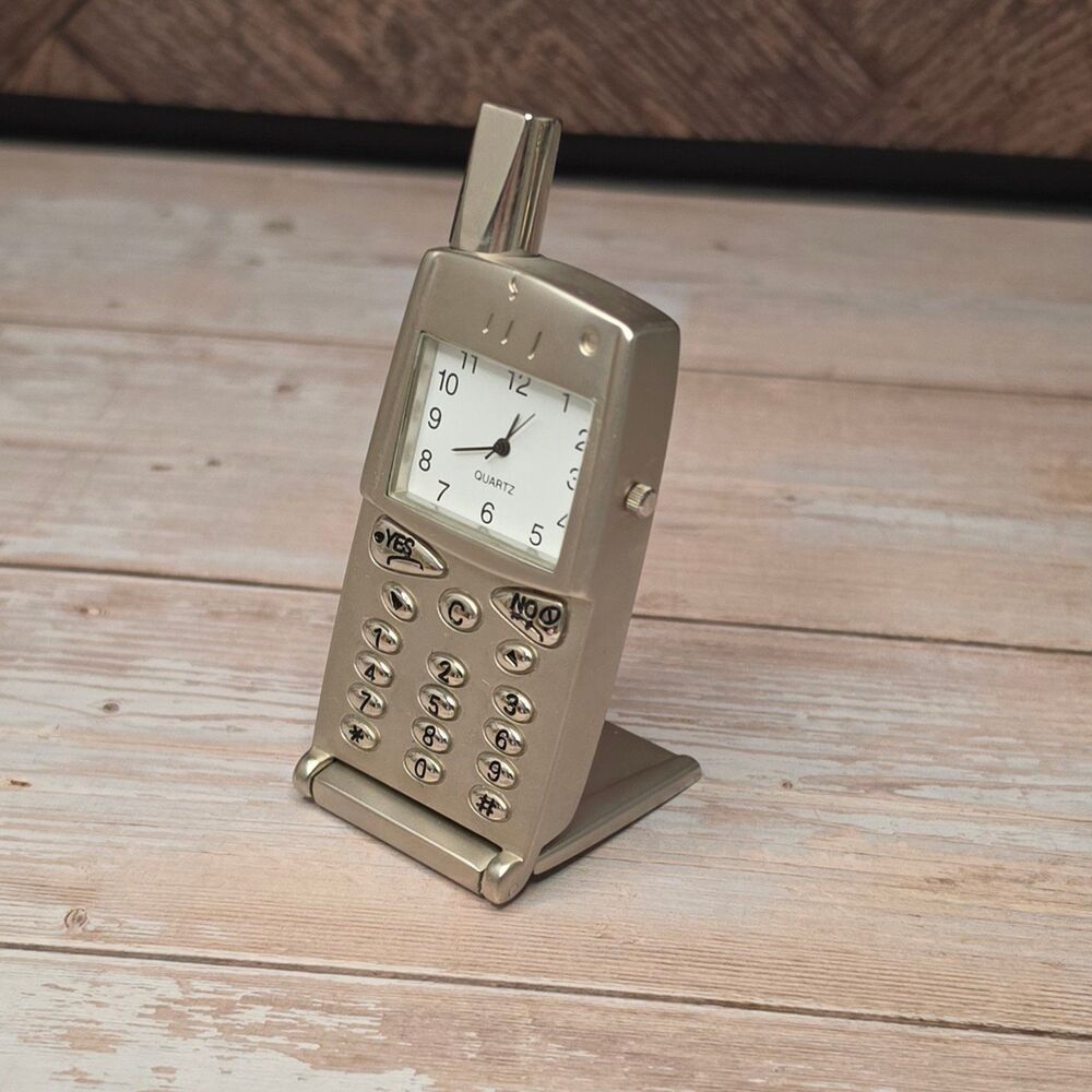 Vtg Miniature Cell Phone Clock